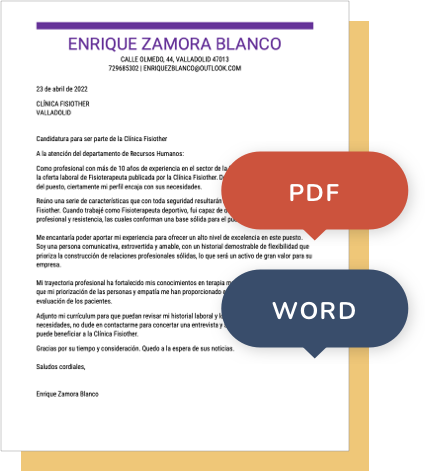 Carta De Presentación Formatos De Descarga