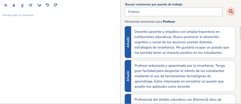 Perfil Profesional Para Curriculum Vitae